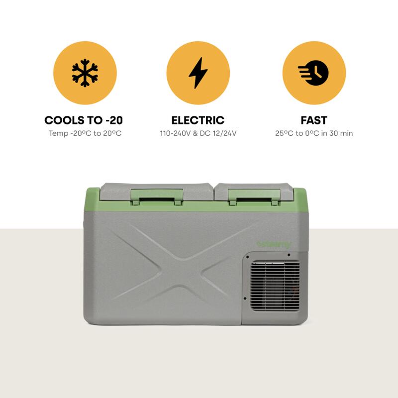 Steamy Dual Zone Elektrische Compressor Koelbox 24 Liter