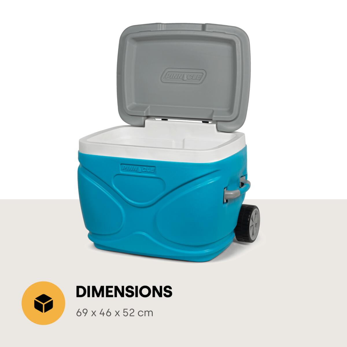 Pinnacle Prudence Roller 66 Nevera Portátil con Ruedas, 66L, Azul 4/7