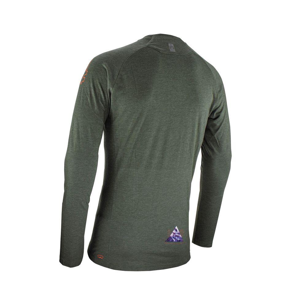 MTB-Trikot Gravity 2.0 mit langen Ärmeln, leicht und bequem, grün, Herren 2/6