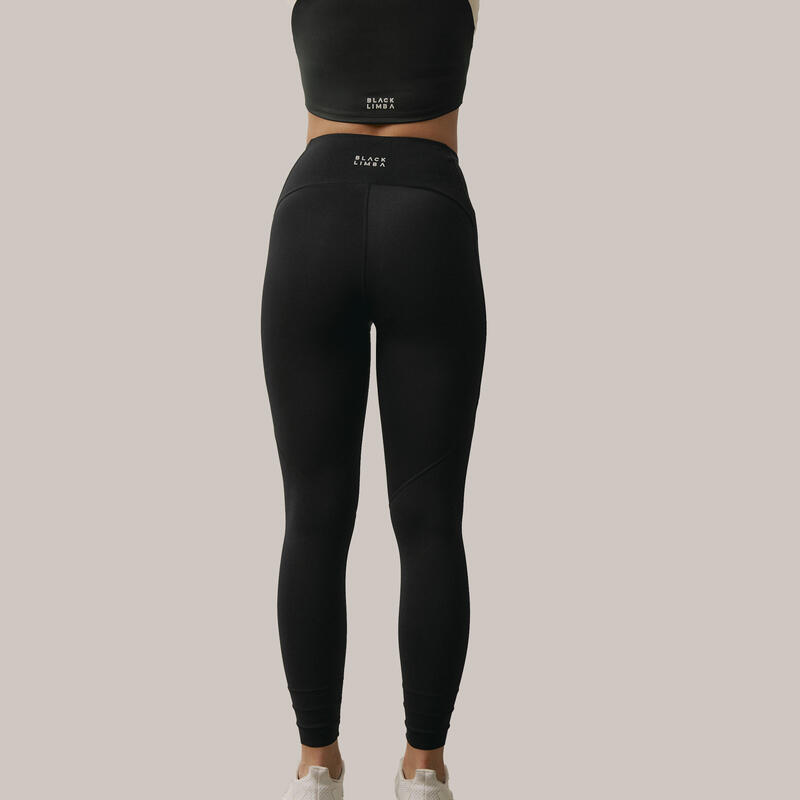 Legging desportivos Diardi 7/8 das mulher Black Limba