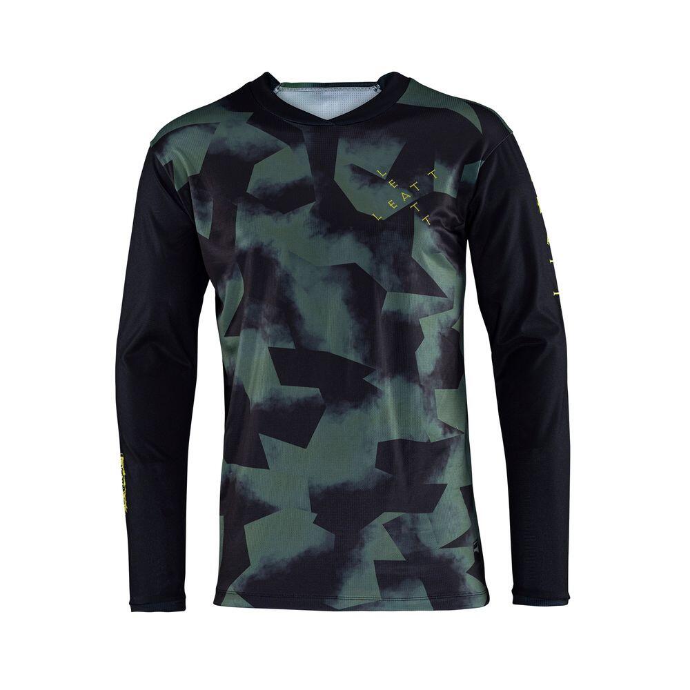 Maillot VTT Gravity 3.0 à manches longues avec une excellente coupe Vert Homme 3/6