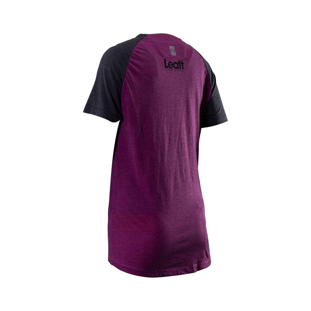 Maillot VTT AllMountain 2.0 femme en tissu stretch Violet Tencel 3/6