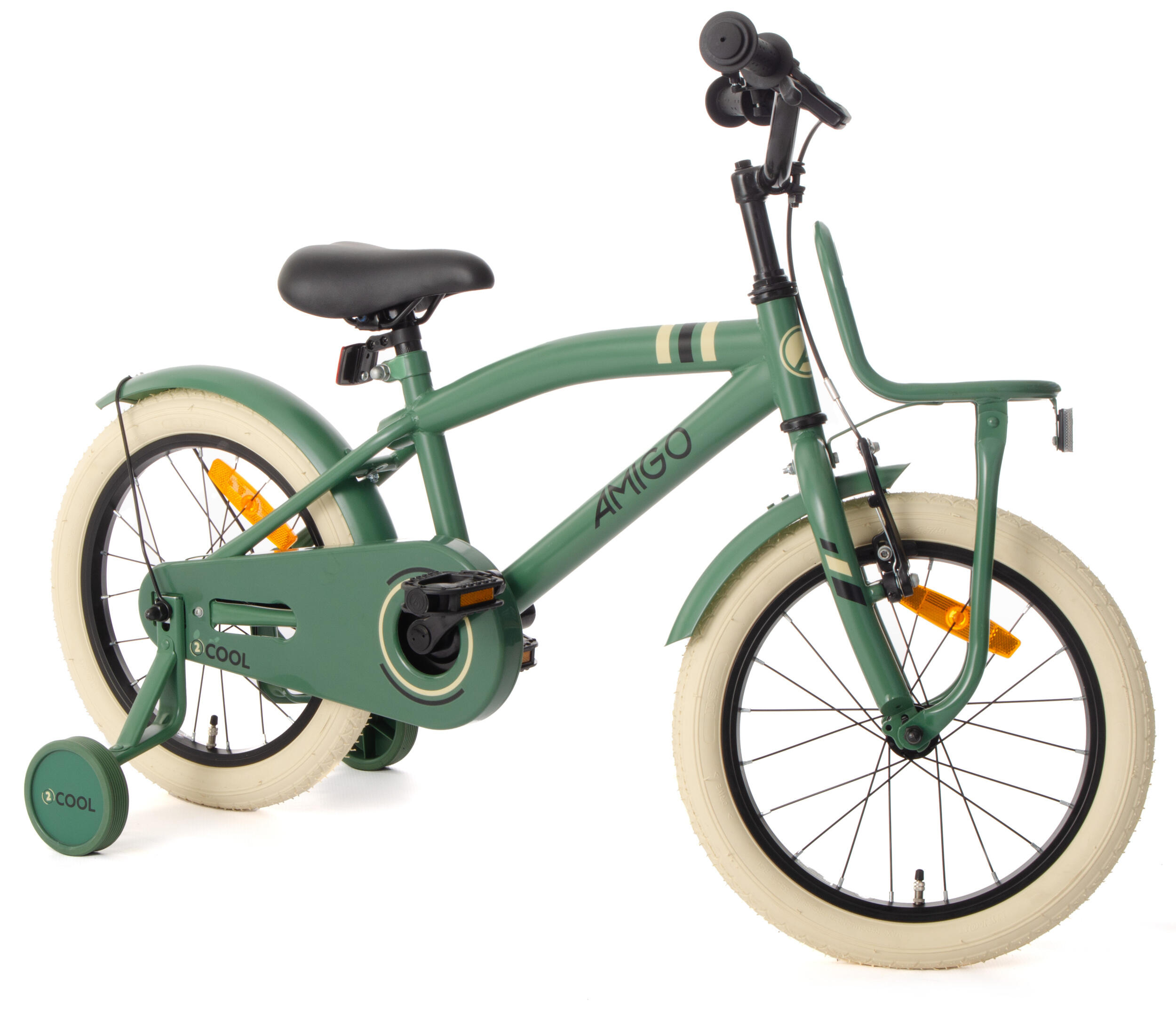 AMIGO Jongensfiets 2Cool 16 Inch Jongens Terugtraprem Groen 5/7