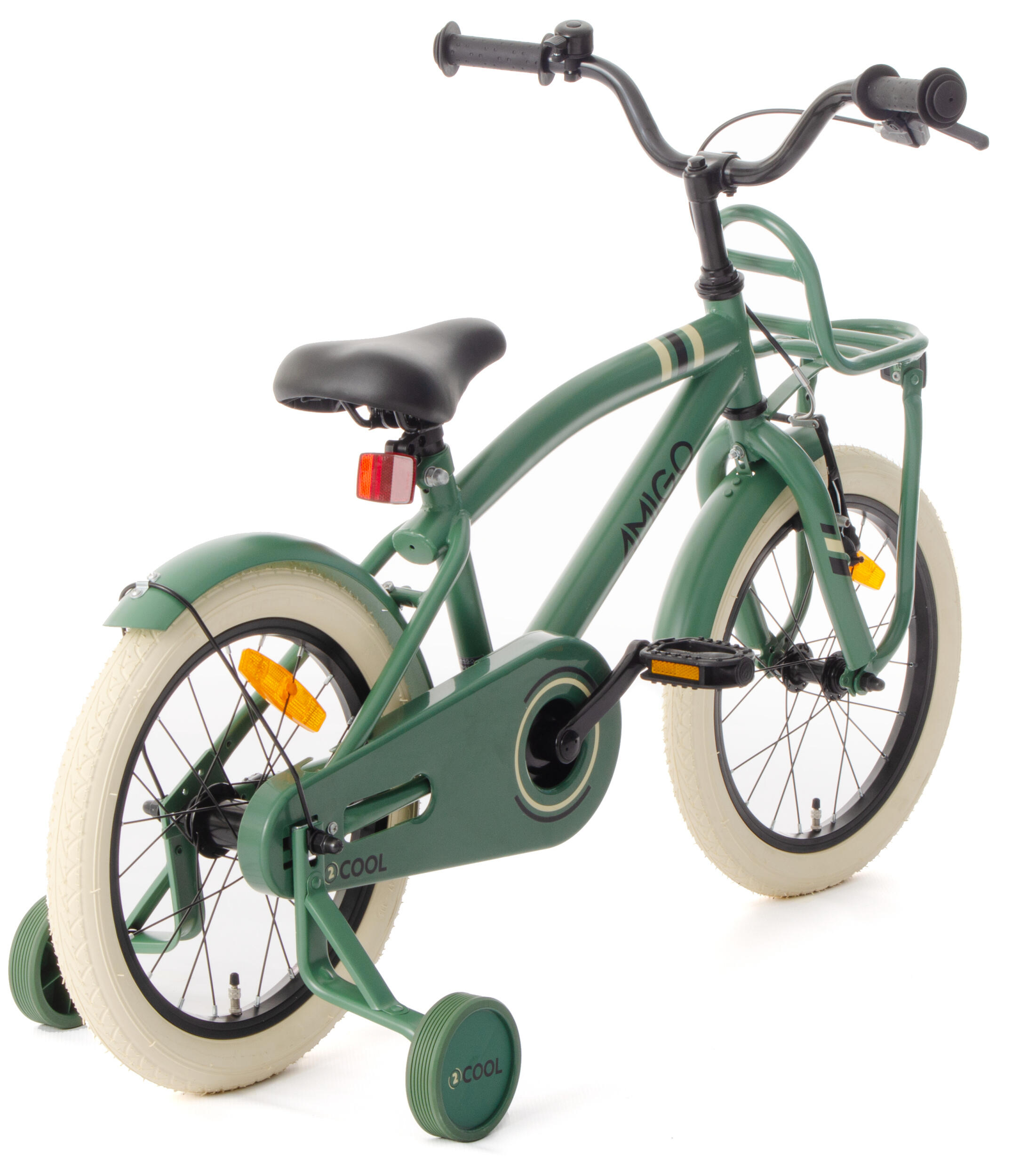 AMIGO Jongensfiets 2Cool 16 Inch Jongens Terugtraprem Groen 6/7