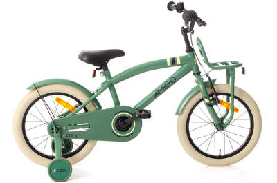 AMIGO Kinderfahrräder Jungen 2Cool 16 Zoll Jungen Rücktrittbremse Grün