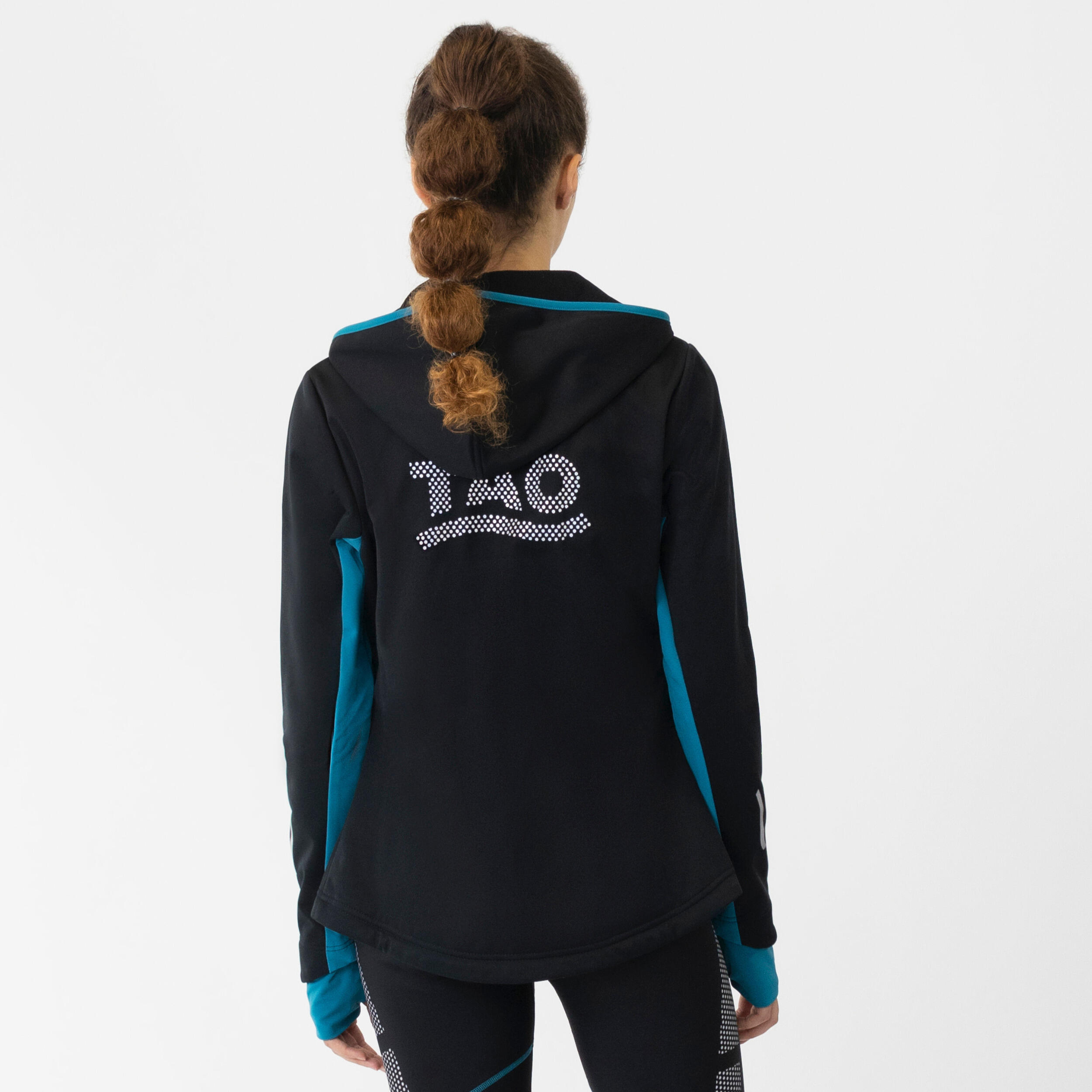 Wasserdichte und warme Damen Laufjacke mit Kapuze Bjarka 7/7