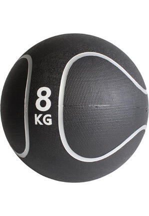 MEDECINE BALL CAOUTCHOUC NOIR ET GRIS | MUSCULATION | AU CHOIX DE 1KG À 10KG