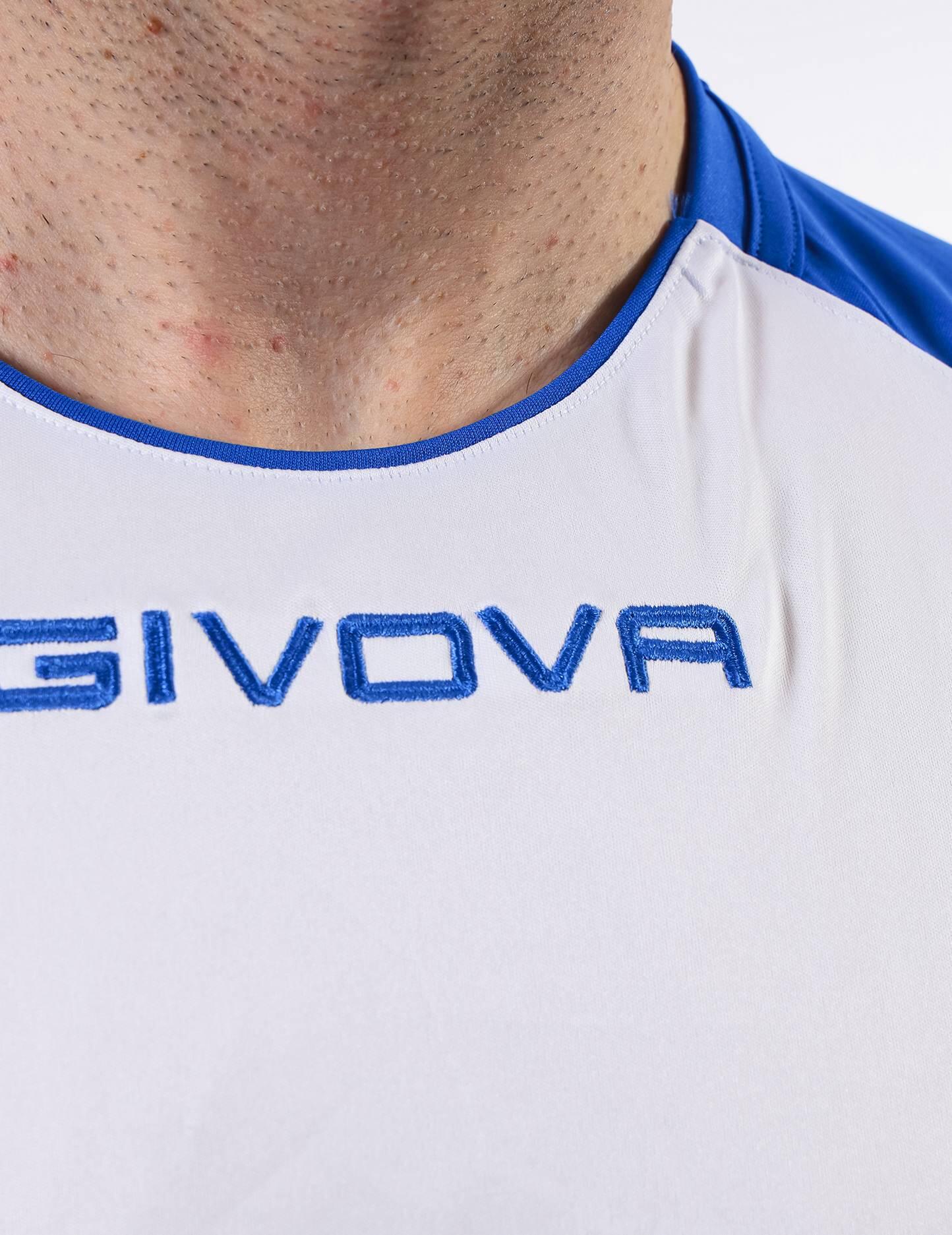 T-shirt uomo givova bianco/azzurro 6/6