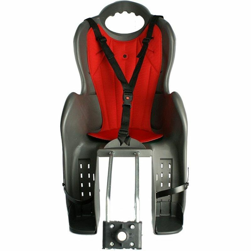 Seggiolino per bicicletta con adattatore HTP Elibas, grigio. 2/6