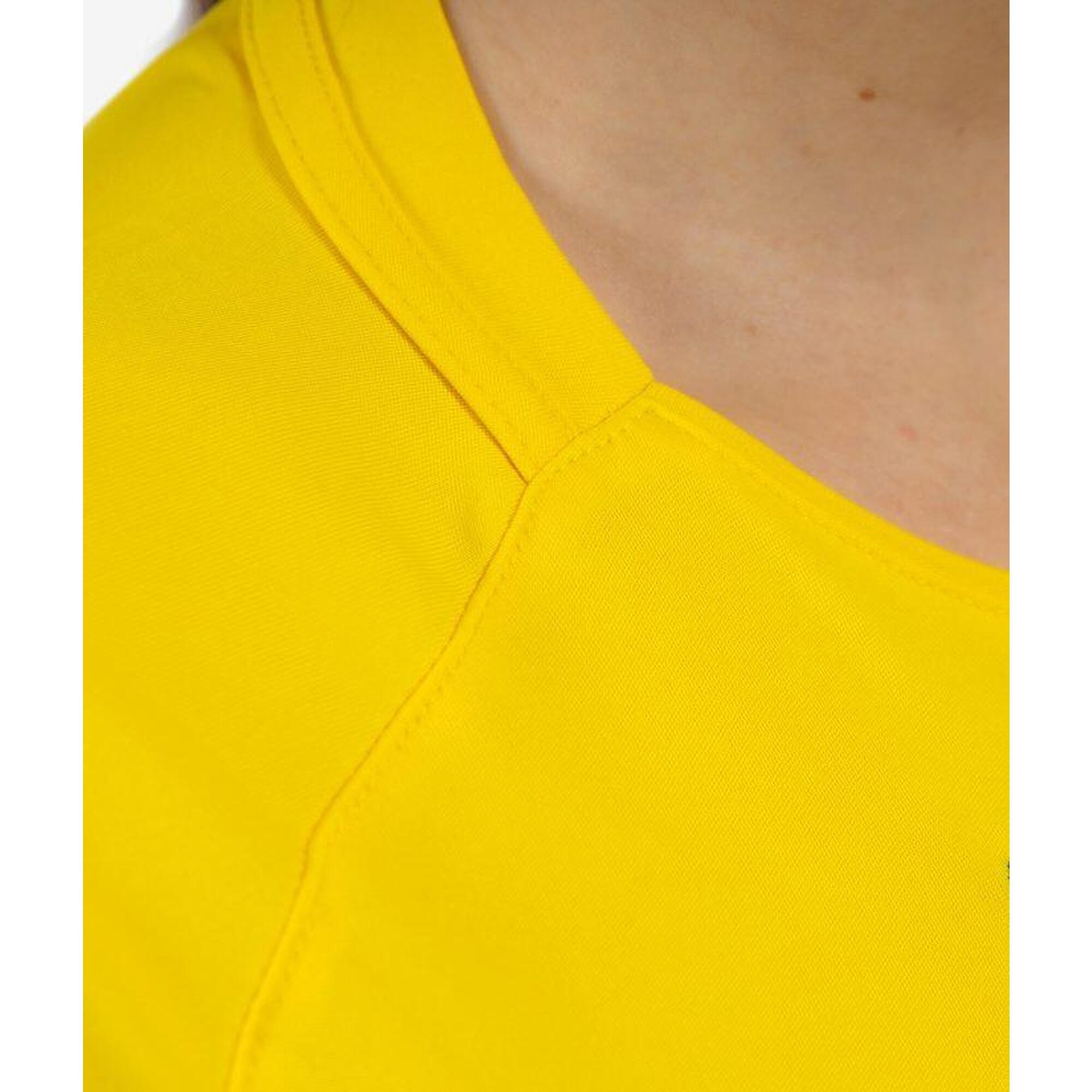 T-Shirt de futebol de poliéster amarelo Givova Capo