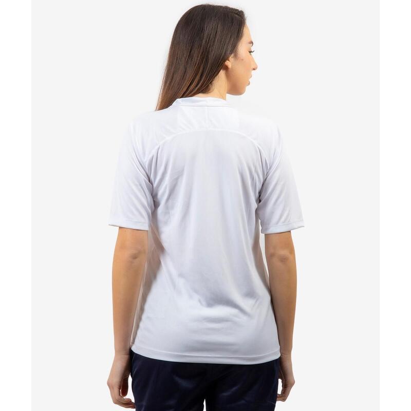 T-Shirt de futebol de poliéster branca Givova Capo