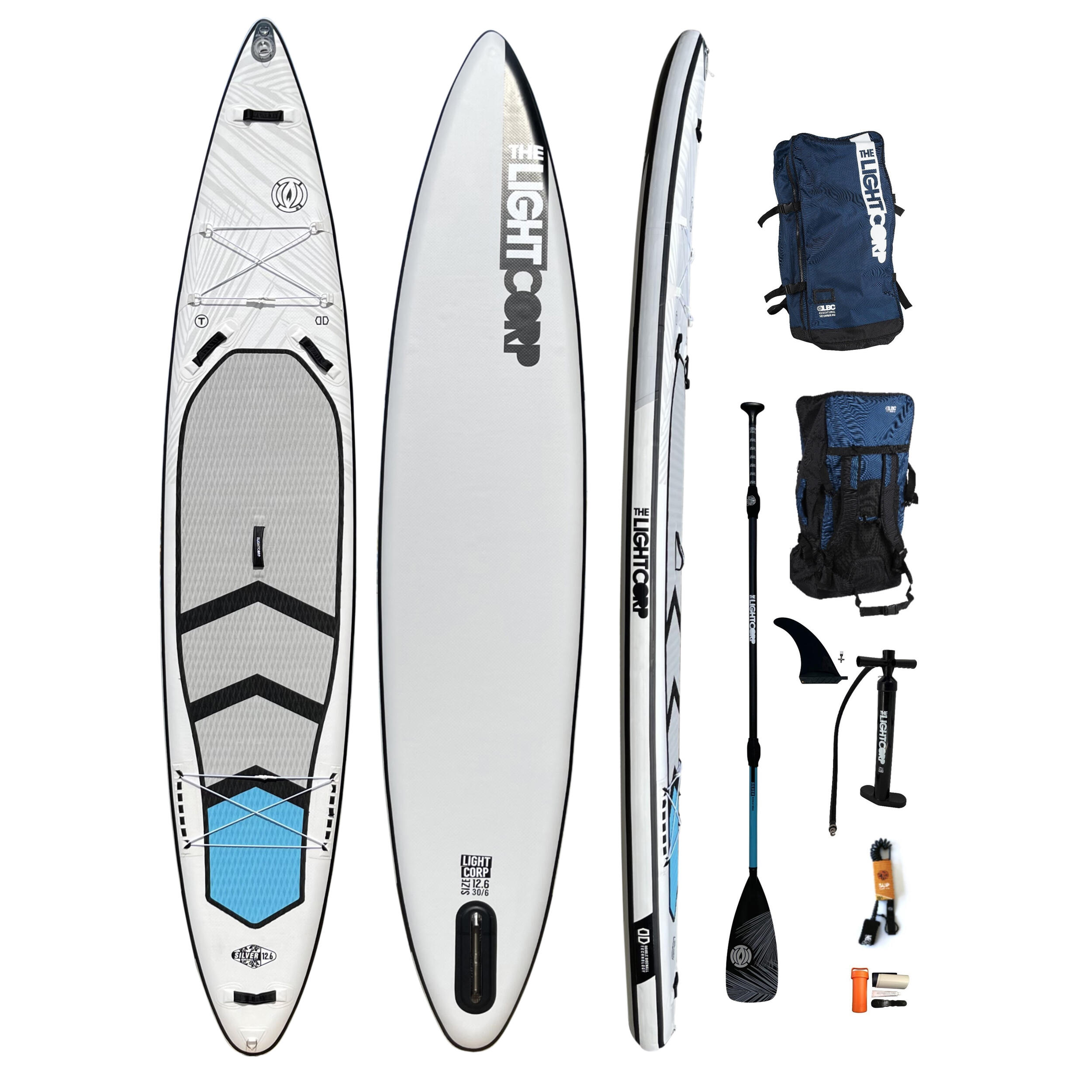 LIGHT BOARD CORP ISUP RS SILVER TOURER SET 12´6" x 30" x 6" incl. 3 tlg. Intermediate Carbon Poly