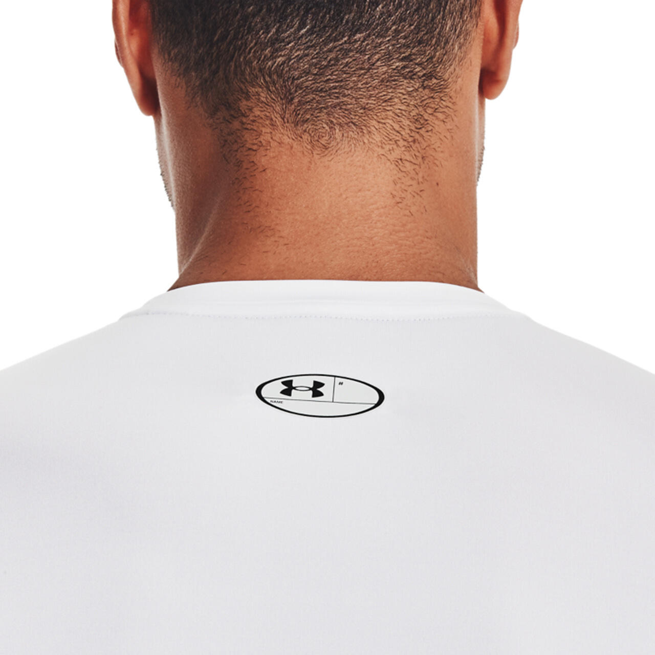 T-shirt Blanc manches longues HeatGear® pour homme Under Armour 6/7