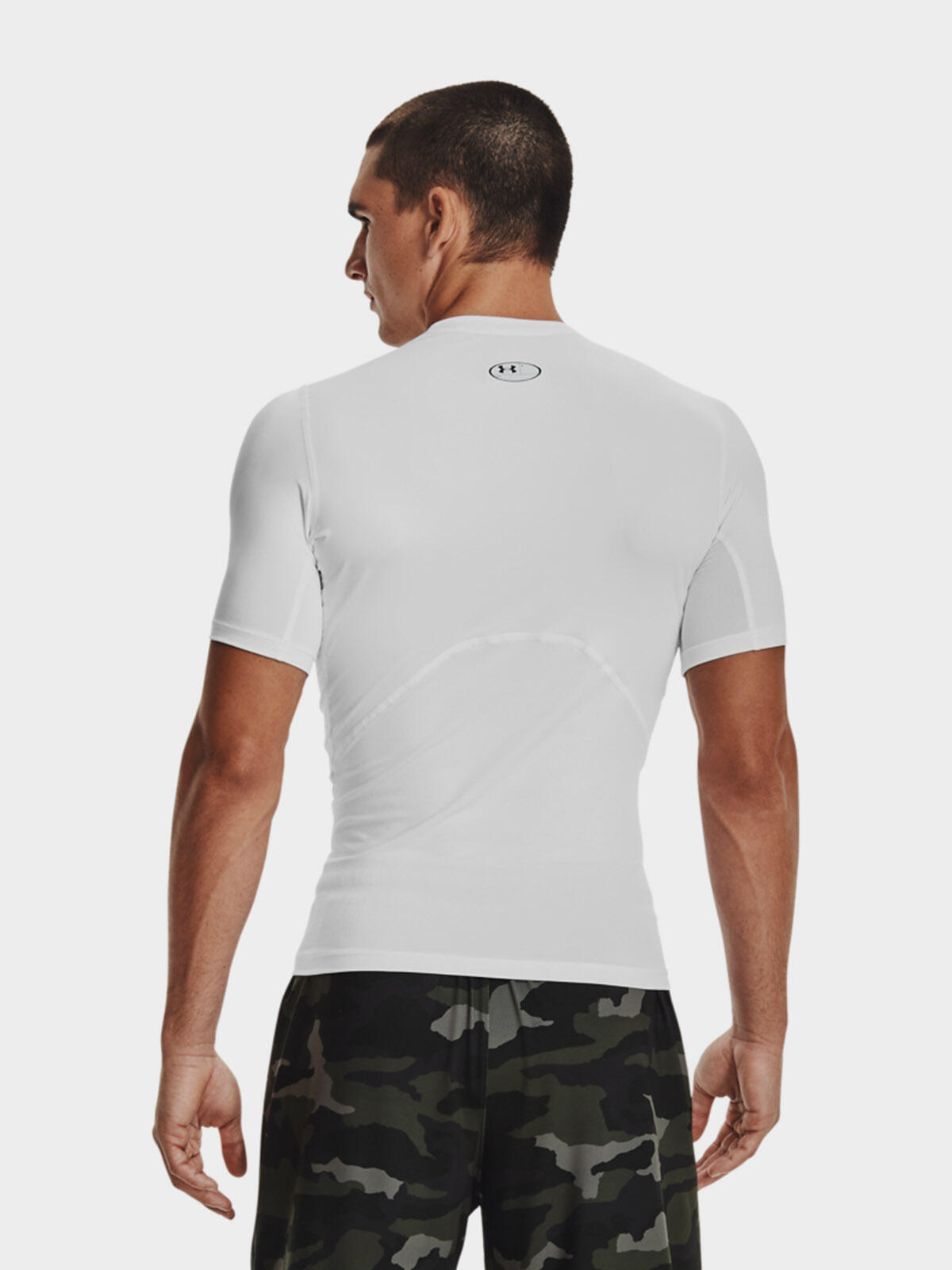 Under Armour Heatgear® Lycra T-shirt Wit Heren 6/6
