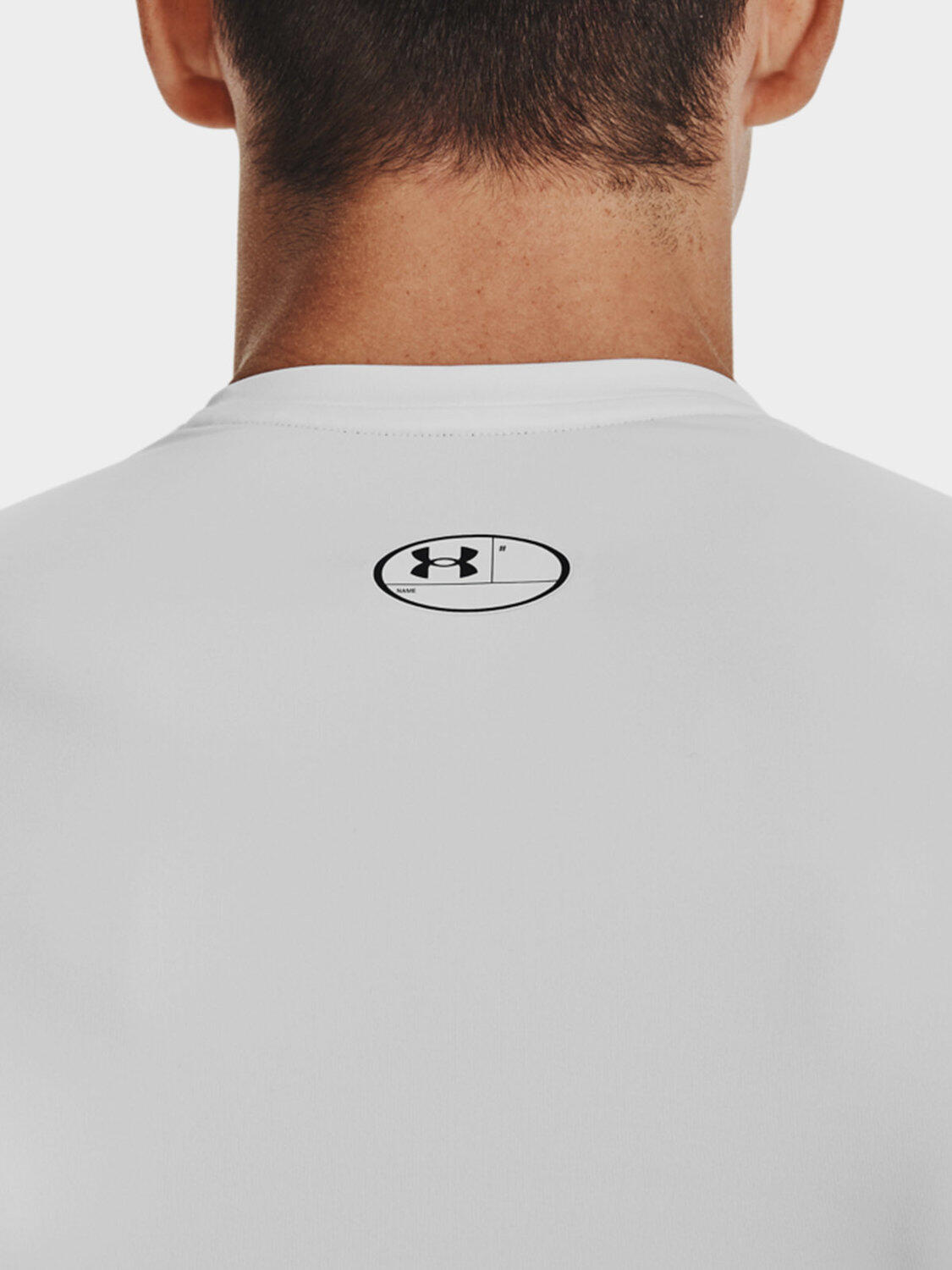 Under Armour Heatgear® Lycra T-shirt Wit Heren 4/6