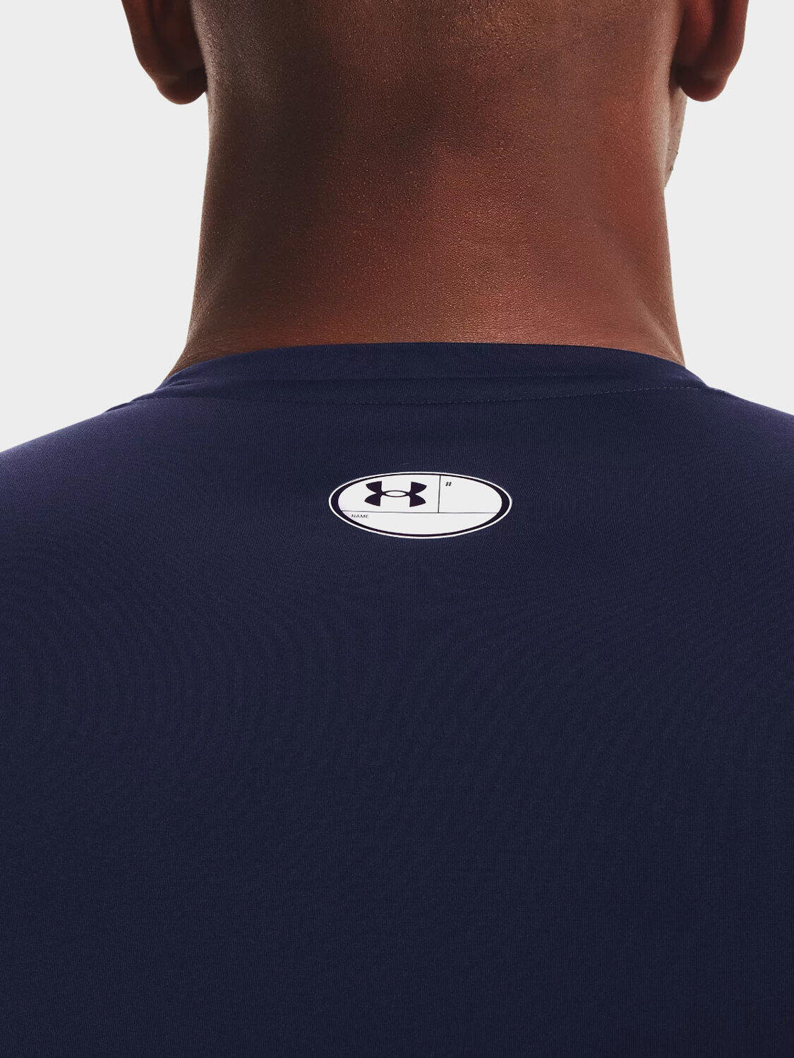 T-shirt Lycra Under Armour HeatGear® Blu Marina per Uomo 5/7