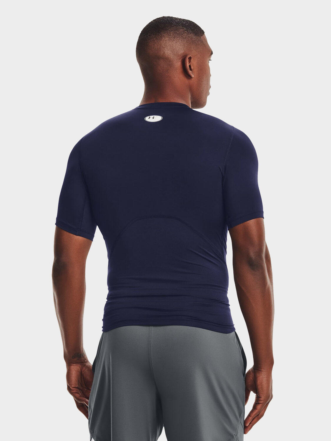 T-shirt Lycra Under Armour HeatGear® Blu Marina per Uomo 3/7