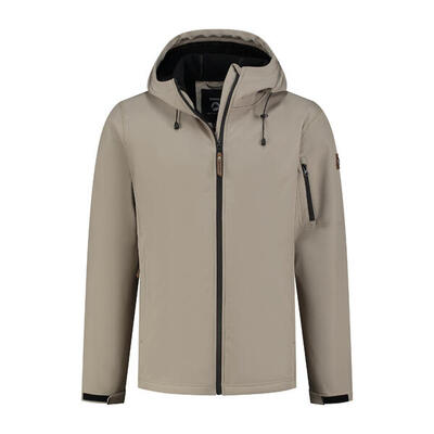 Waterdichte softshell jas - fleece voering en deelbare rits - heren - sverre