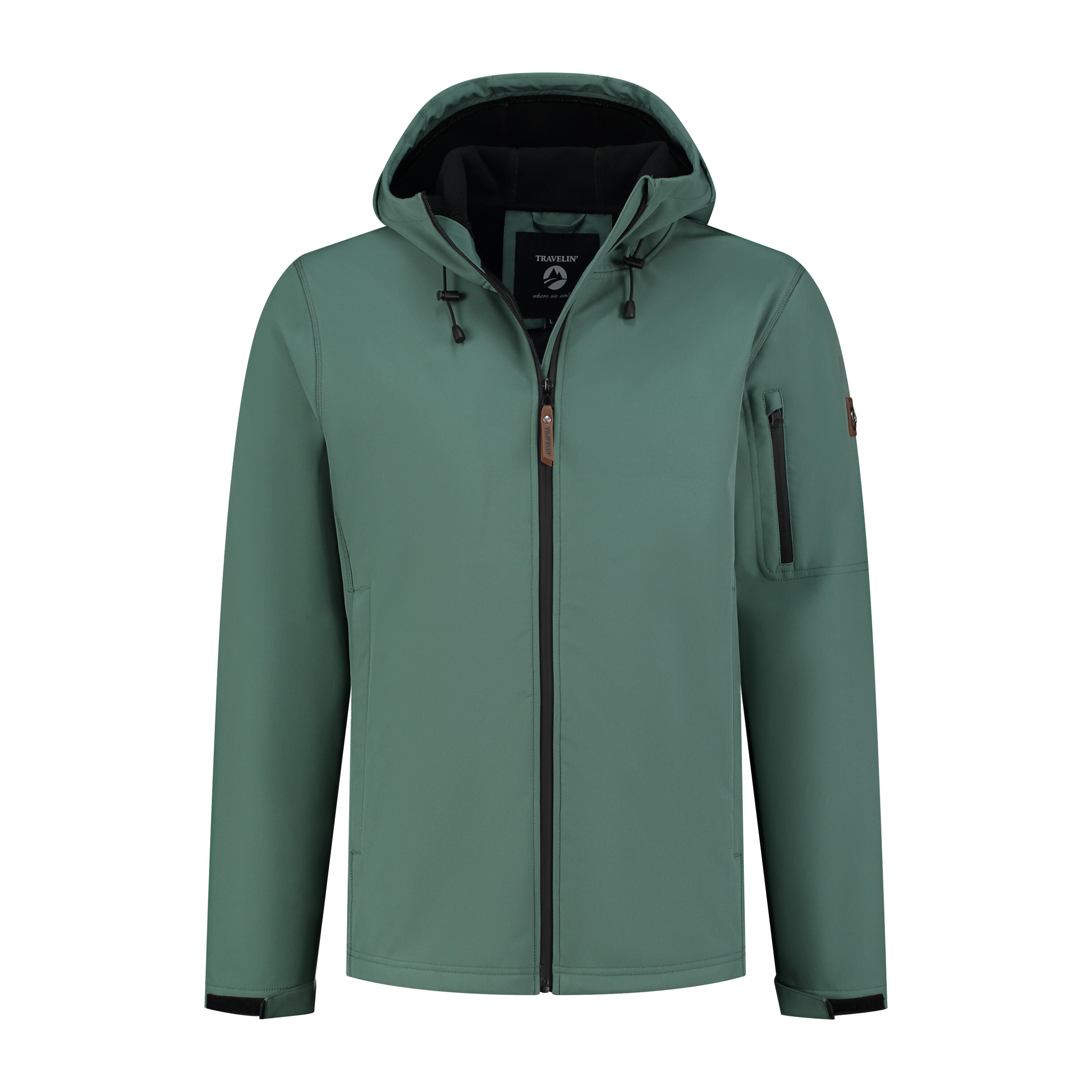 TRAVELIN' Wasserdichte Softshell-Jacke - Fleecefutter - Teilbarer Reißverschluss - Herren