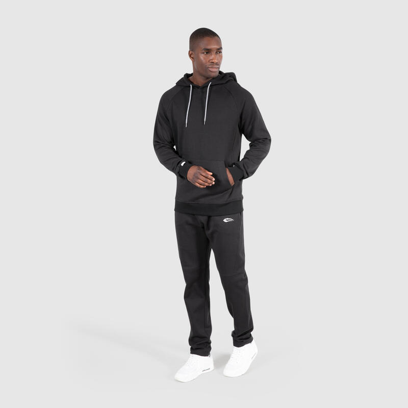 Herren Hoodie Leon Schwarz für Sport & Freizeit