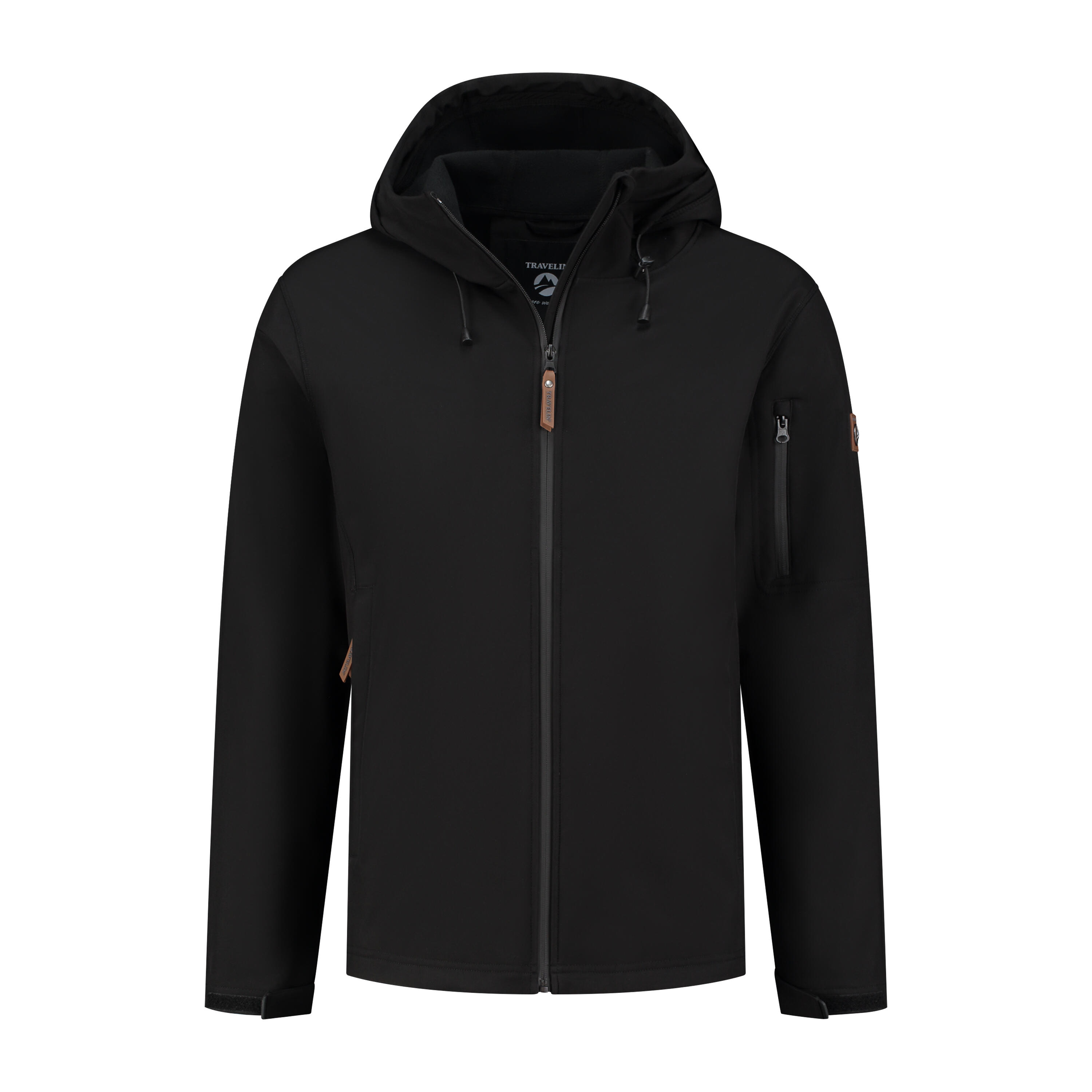 TRAVELIN' Wasserdichte Softshell-Jacke - Fleecefutter - Teilbarer Reißverschluss - Herren