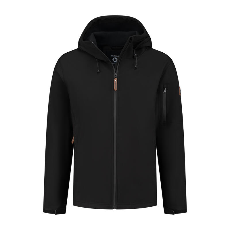 Waterdichte softshell jas - Fleece voering en deelbare rits - Heren - Sverre