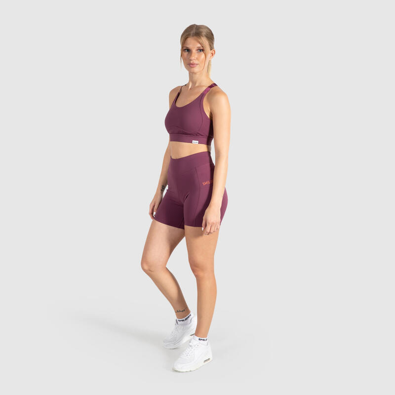 Damen Short Leggings Althea Pro Violett für Sport & Freizeit