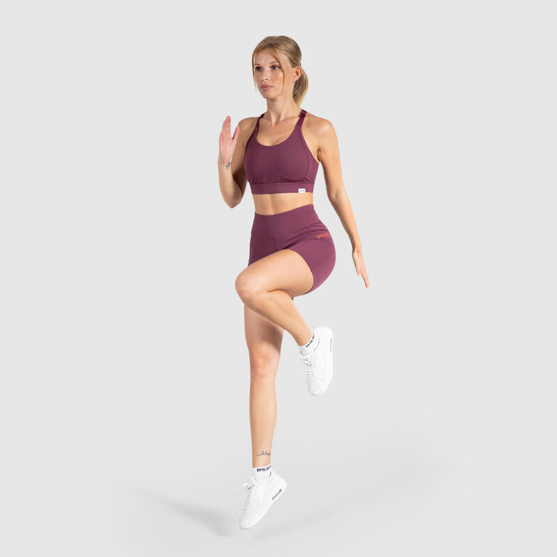 Damen Short Leggings Althea Pro Violett für Sport & Freizeit