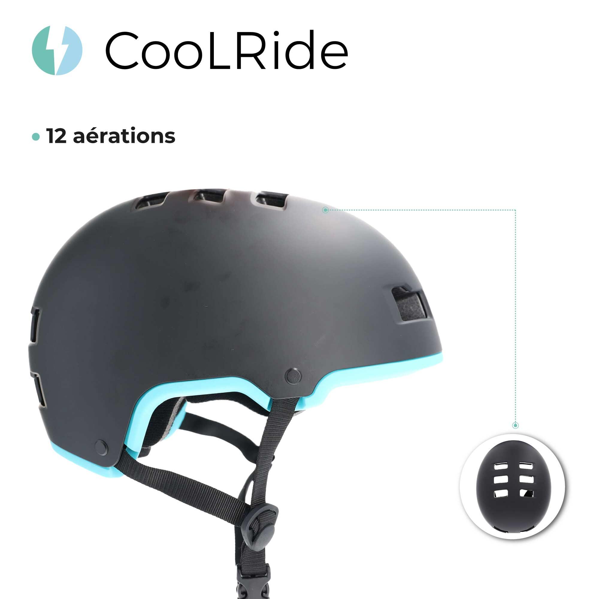 Casque vélo adulte 54-58 cm Multisport Noir/Bleu 5/6