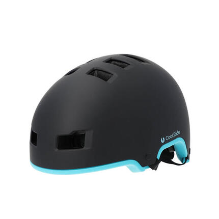 Casque vélo adulte 54-58 cm Multisport Noir/Bleu