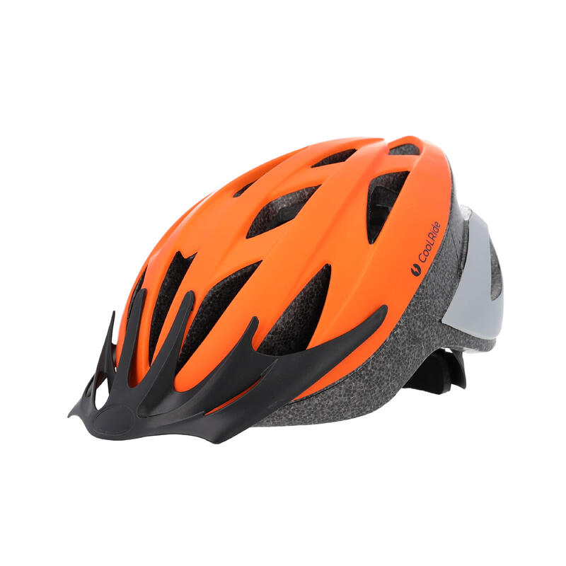 Casque vélo junior 54-58 cm Multisport Orange avec visère intégrée