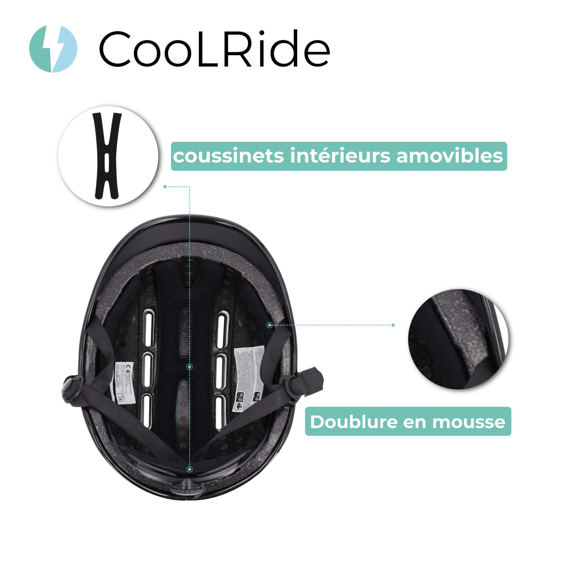 Casco de bicicleta adulto 55-58 cm Multideporte Kaki con visera integrada 4/6