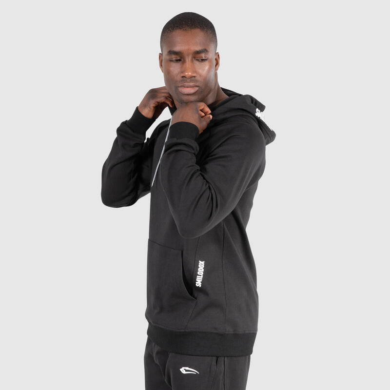 Herren Hoodie Leon Schwarz für Sport & Freizeit