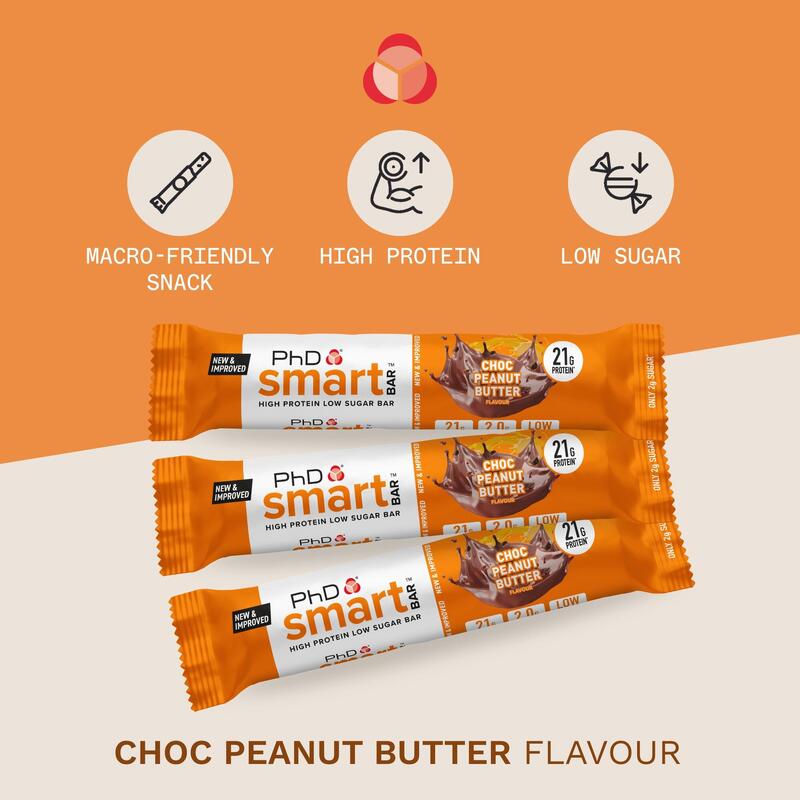 Smart Bar Protein Bar (12 PACK) - Chocolate Peanut Butter