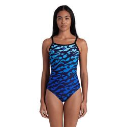 Arena W Surfs Up Swimsuit Lightdrop Back black-black Multi