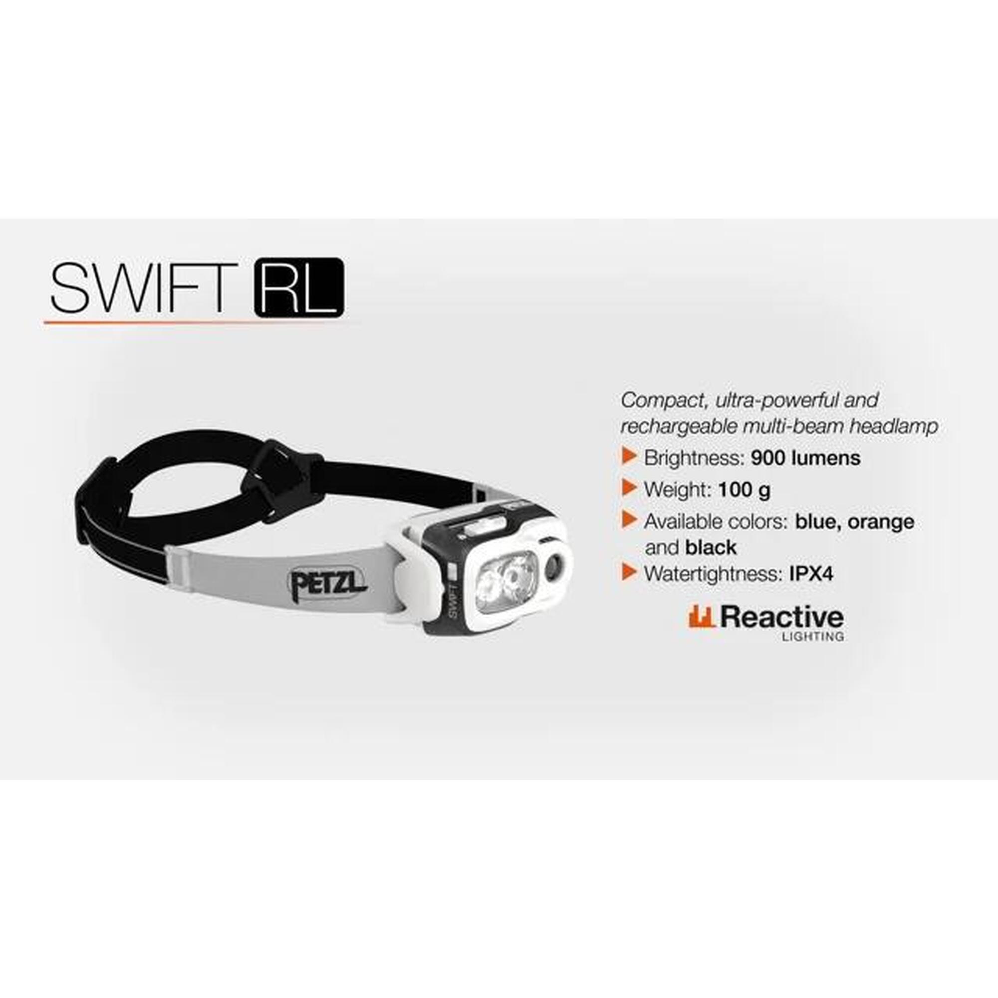 Swift RL 1100 流明頭燈 - 黑色