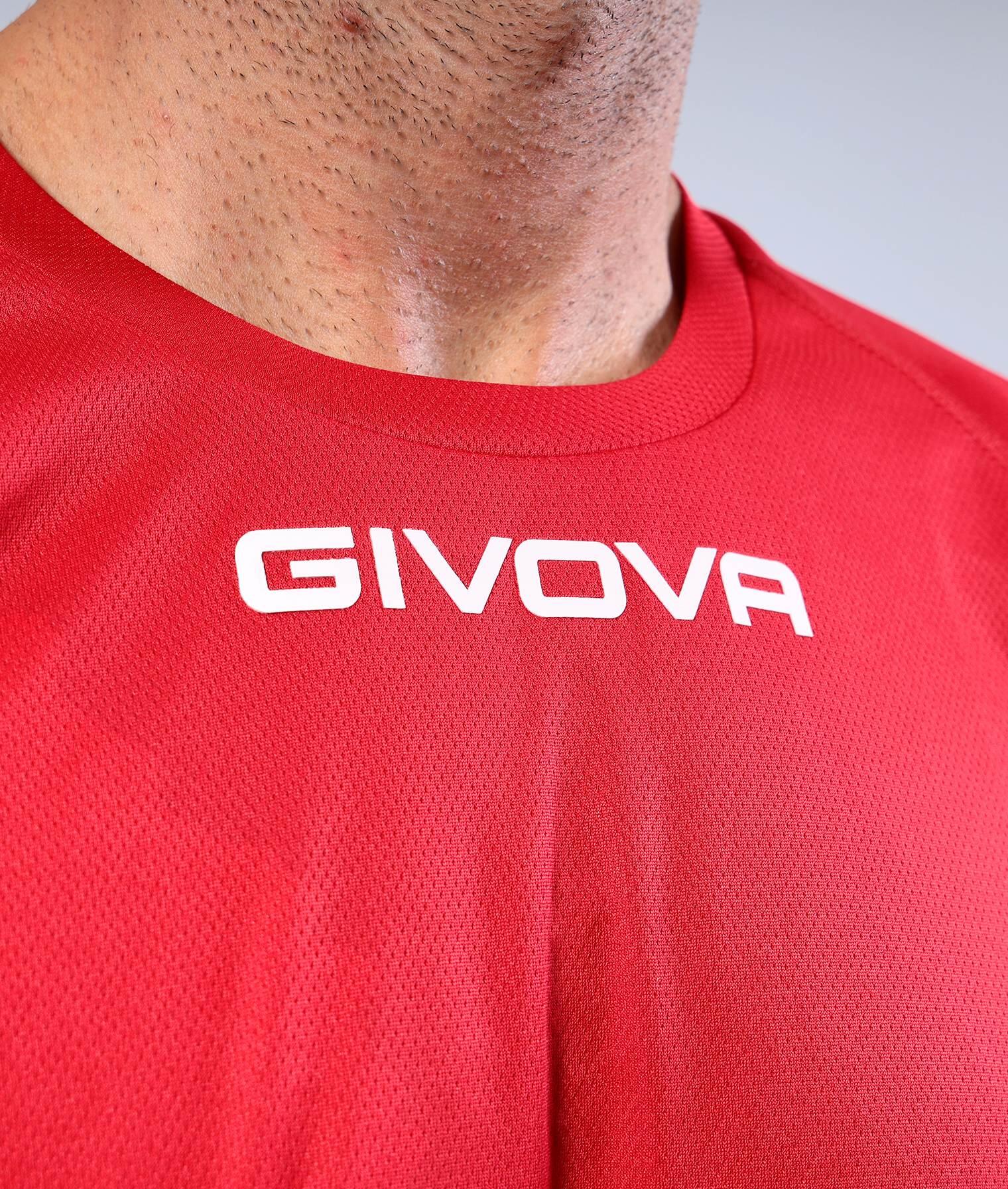 T-shirt desportiva Givova One Microforata vermelho 2/4