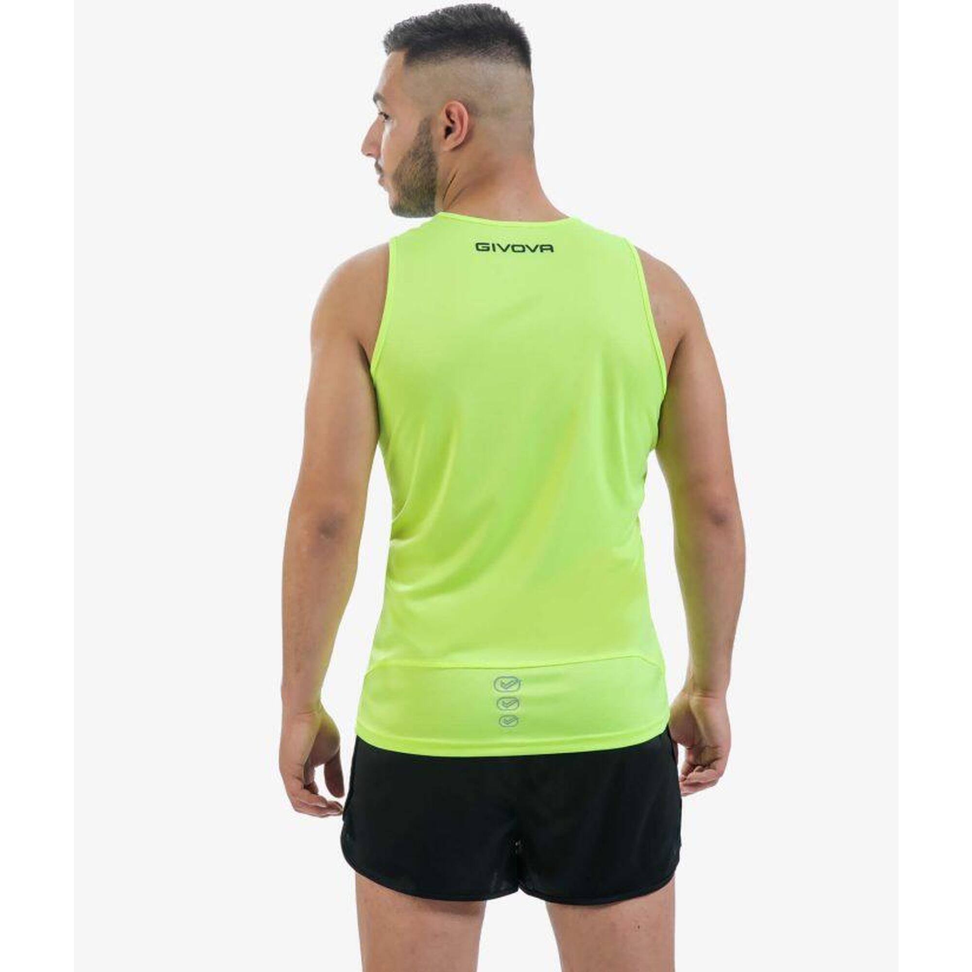Set Givova New York XL - Galben Fluo/Negru, 100% poliester interlock
