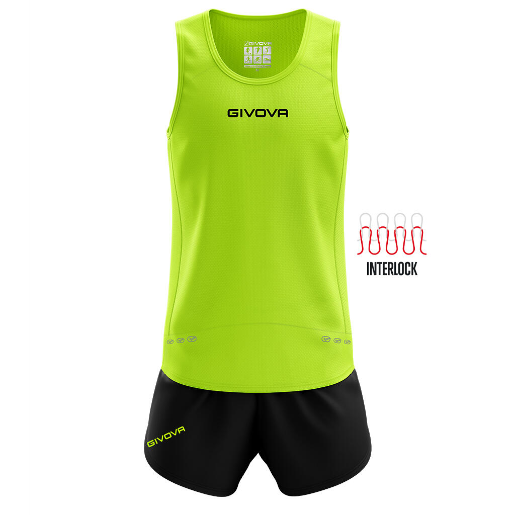 Givova - Completi Da Running Givova Giallo Fluo/nero - Survêtement - Jaune|noir - 36 Xs - Decathlon