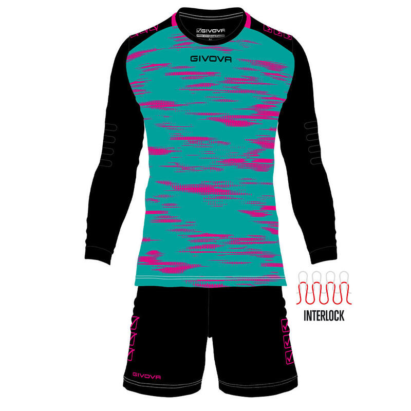 Kit portar Givova Difesa, Verde/FUXIA FLUO, 2XL