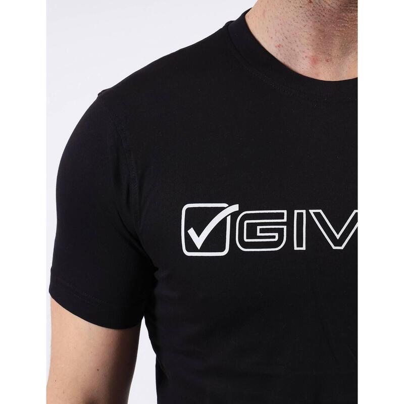 Tricou Givova Mondo, bumbac, Negru, 3XL