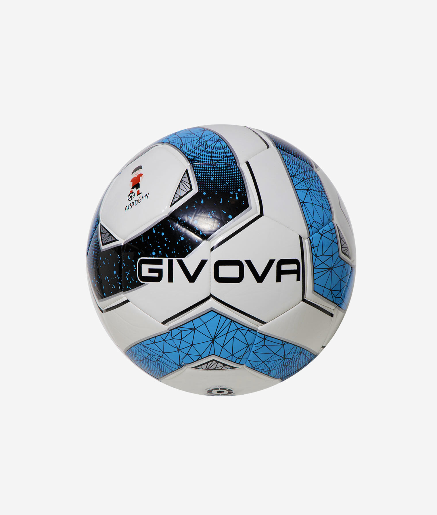 PALLONE da calcio givova nero/celeste 2/3
