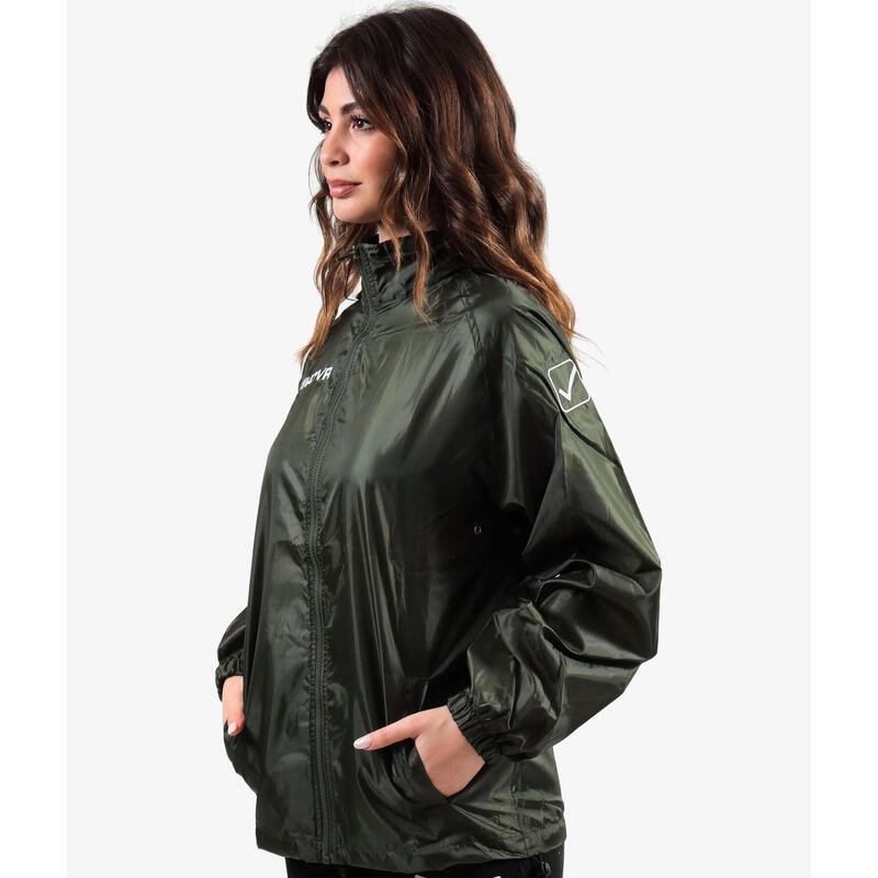 Jacheta ploaie Givova Basico, Verde militar, 3XL