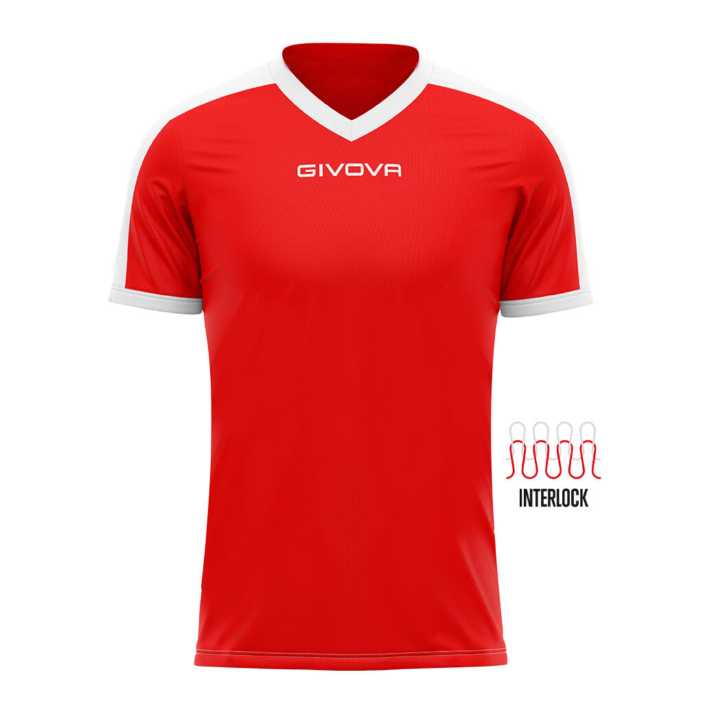 T-shirt uomo givova rosso/bianco 2/6