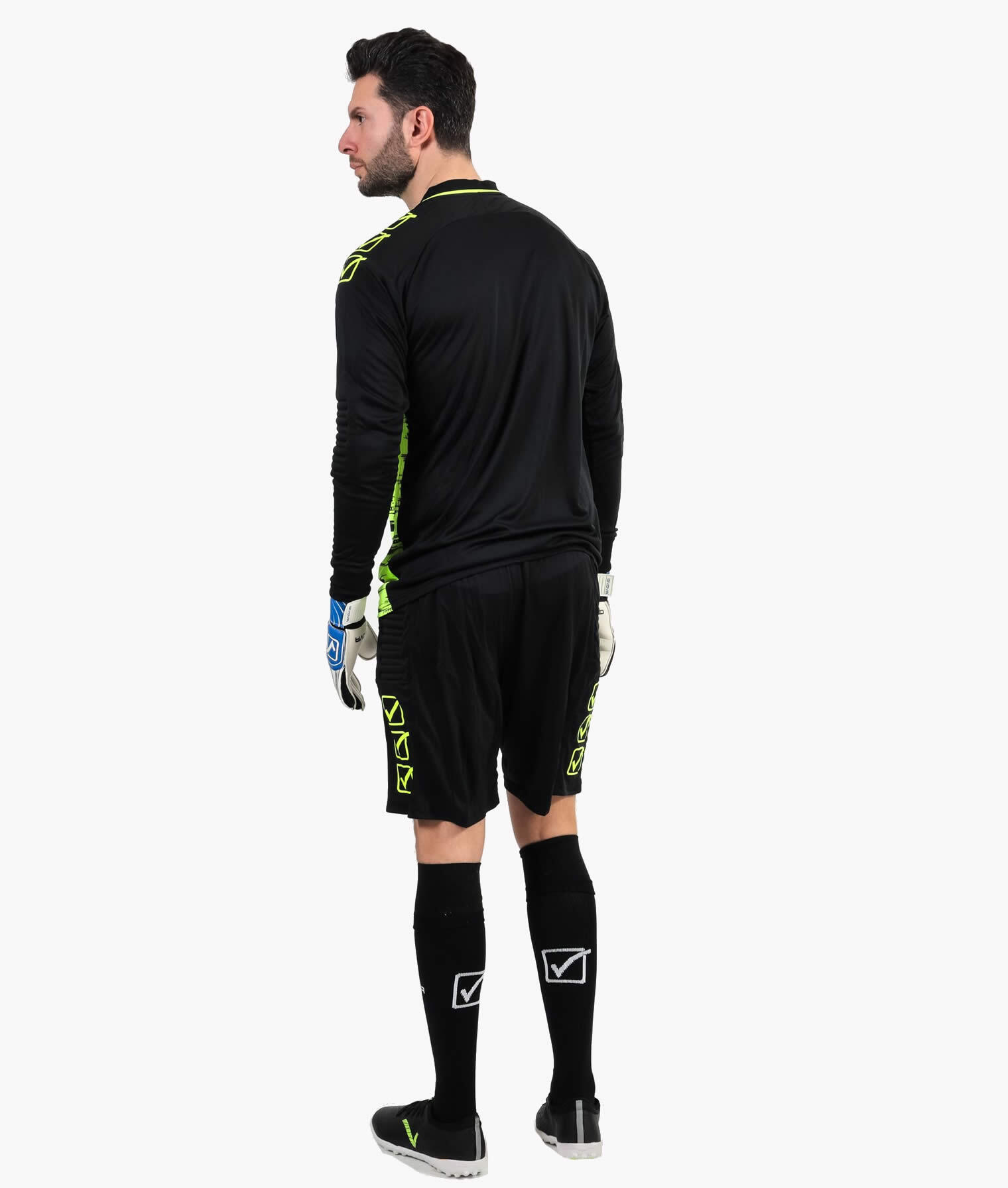 Goleiro do Givova definiu Flu Geel -zwart, M - respirável e sustentável 5/6