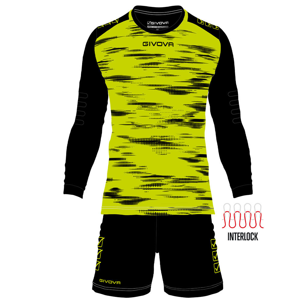 Completi portiere givova giallo fluo/nero 2/6