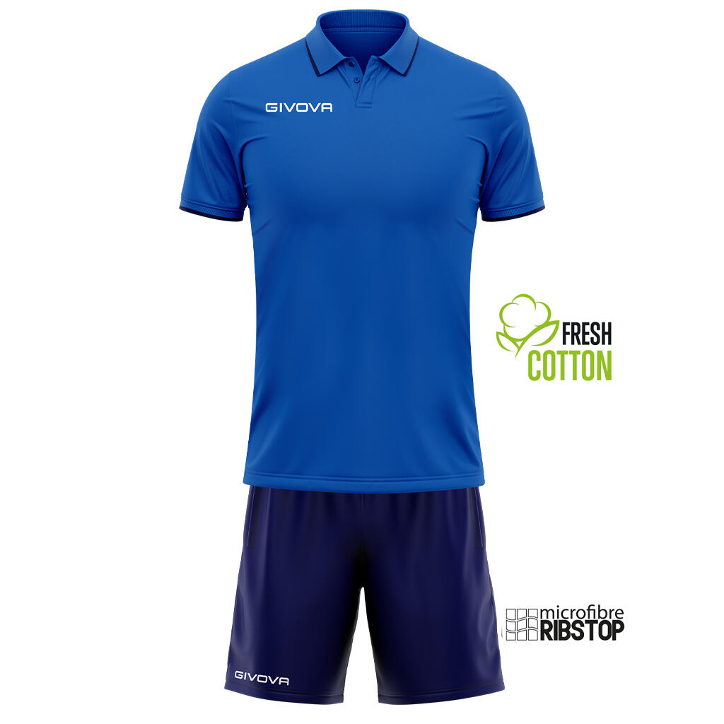 Completi da calcio uomo givova azzurro/blu 2/5