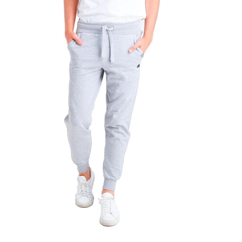 Pantalon basique en molleton pour homme avec cheville élastique petit logo