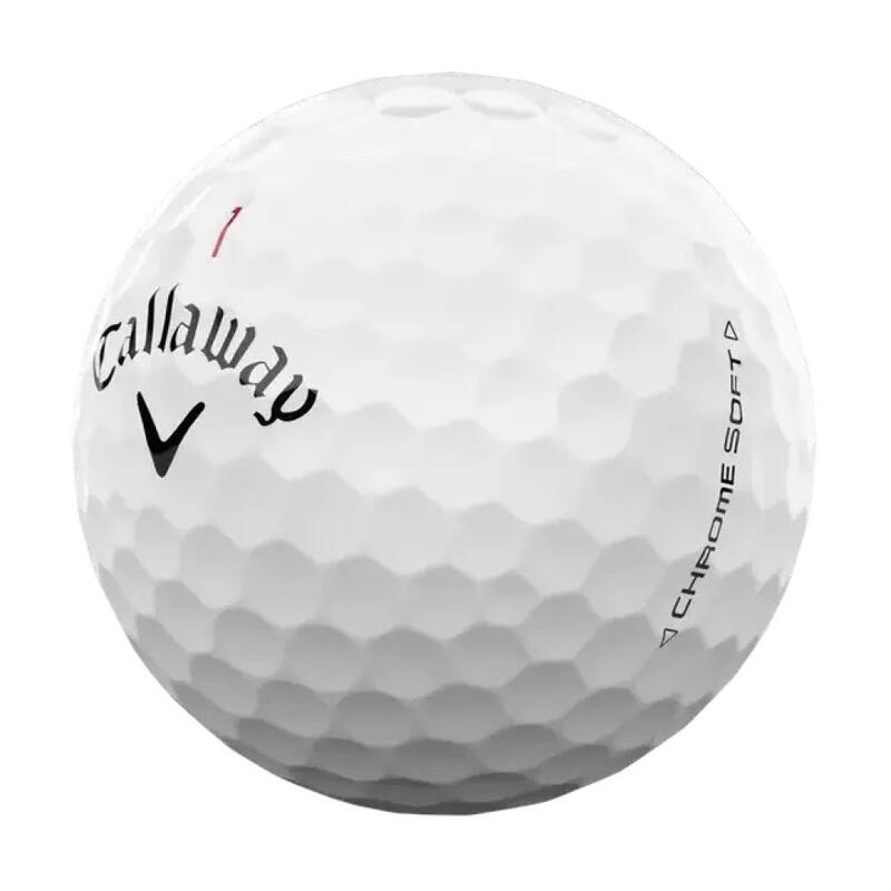 Boite de 12 Balles de Golf Callaway Chrome Soft Blanche New