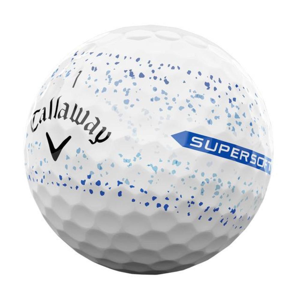 Doos met 12 Callaway Supersoft Splatter 360 Golfballen 2/4